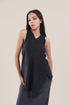Patterned jacquard reversible asymmetric top